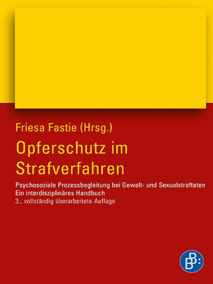 cover image of Opferschutz im Strafverfahren